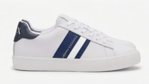 Zapatilla AX White Navy Stripe