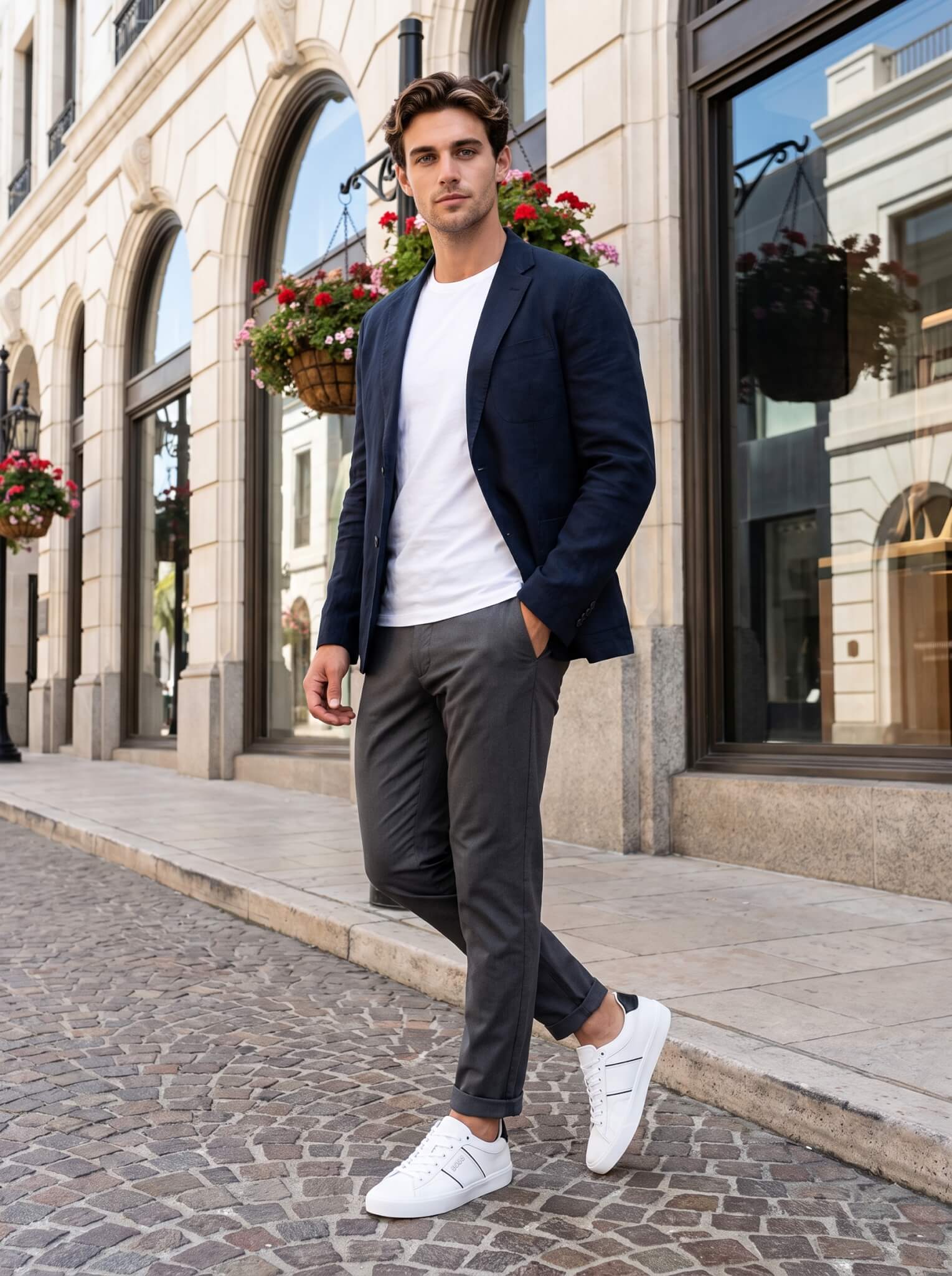 Zapatilla Boss White Line - Image 4